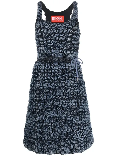 Diesel textured-effect dress Blue A05984068AS