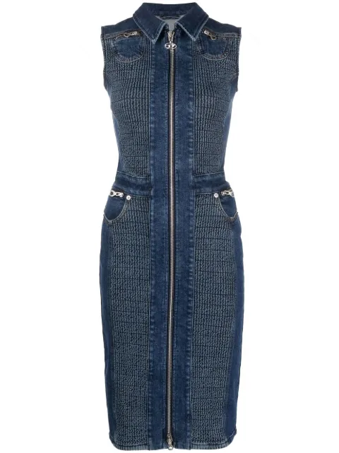 Diesel zipped denim dress Blue A0593709D22
