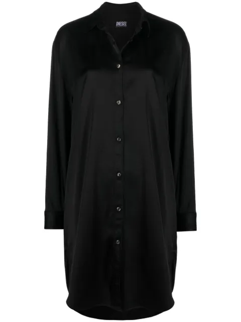 Diesel logo shirt dress Black A061150AGAX