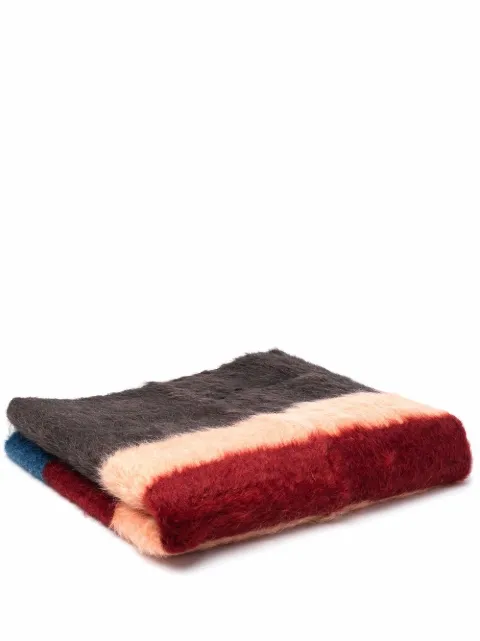 colville striped mohair rug Red CVH885A