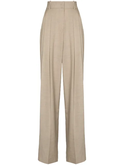 The Frankie Shop Gelso high-rise tailored trousers Neutrals BPAGEL239GELSOTROUSERS