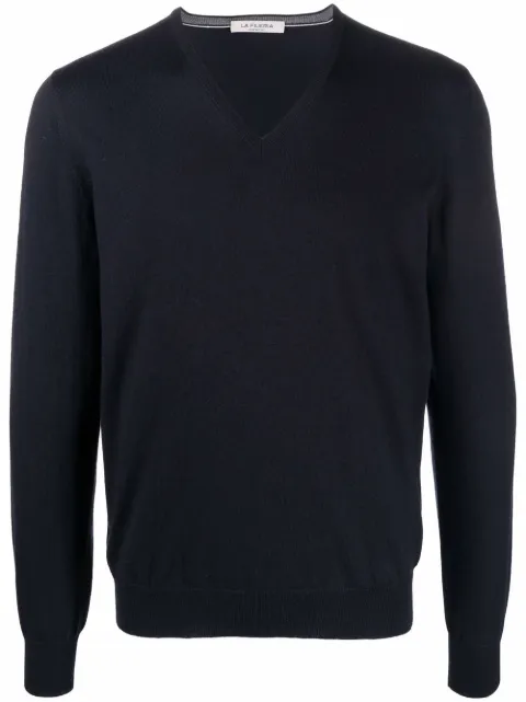 Fileria wool V-neck jumper Blue 1429055115