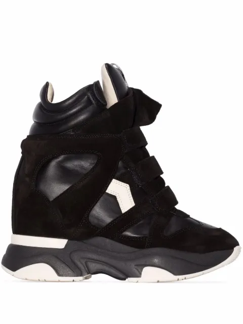 ISABEL MARANT Balksee wedge sneakers Black BK049100M019S