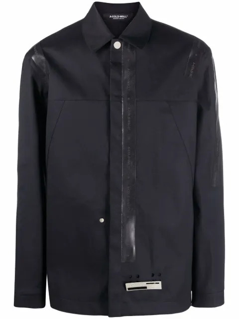 A-COLD-WALL* rubber-trim shirt Black ACWMSH037