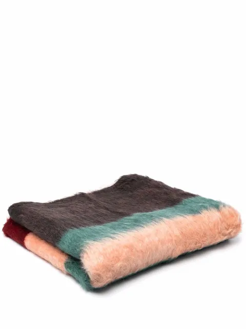 colville striped mohair rug Red CVH885B