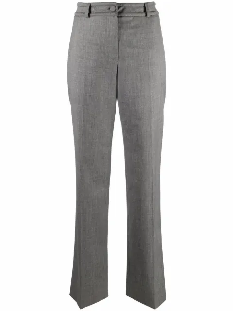 Gianfranco Ferré Pre-Owned 1990s high-waisted tailored trousers Grey GIFE250X