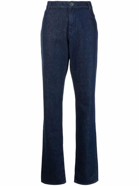 Raf Simons high-rise straight-leg jeans Blue 212W310