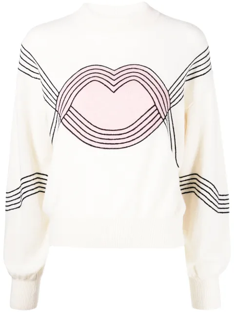 Markus Lupfer graphic print jumper White KN3084