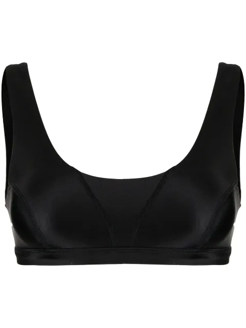 Duskii Kate scoop-neck bikini top Black DLT21059B