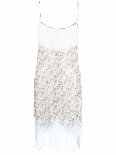 DSQUARED2 floral-print silk dress Blue S72CV0319S54656
