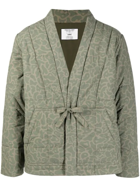 Maharishi padded tie-waist jacket Green 3707