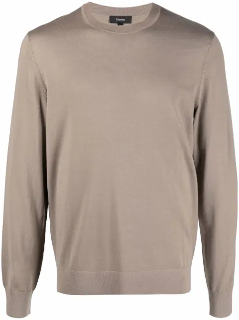 Theory round neck jumper Neutrals J0781713