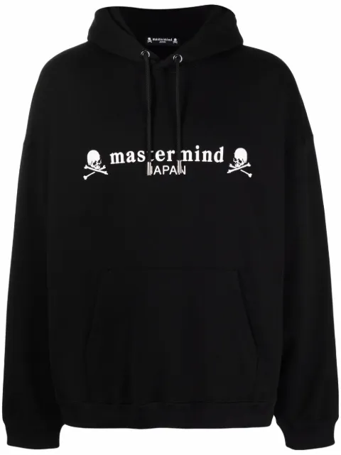 Mastermind World skull-print cotton hoodie Black MJ21E07SW042010