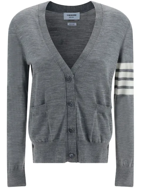 Thom Browne 4-Bar wool cardigan Grey FKC334AY1014