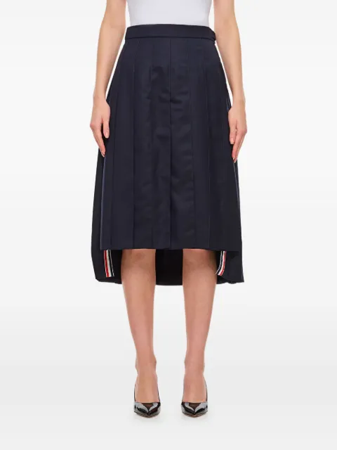 Thom Browne Super 120s twill pleated skirt Blue FGC400V00626