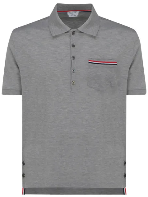 Thom Browne pique pocket polo Grey MJP022A01455