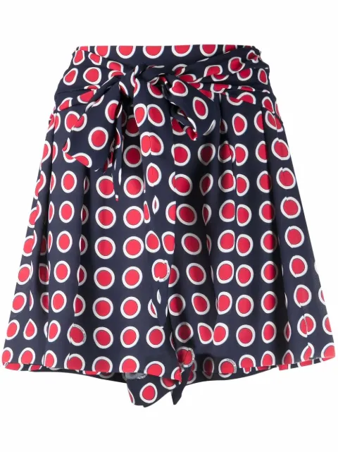 Boutique Moschino geometric tailored shorts Blue J03271151