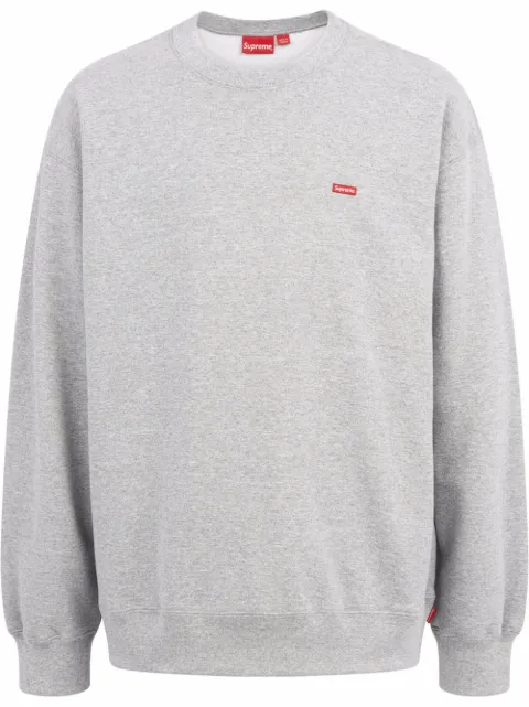 Supreme box-logo crewneck sweatshirt Grey SU10786