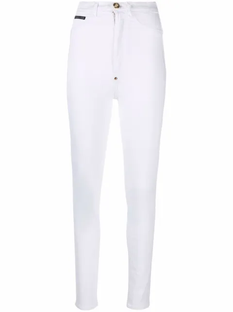 Philipp Plein super high-wasit jegging White SABCWDT1862PDE004N