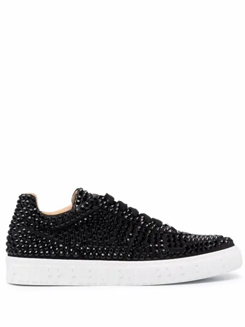 Philipp Plein King Power stud-embellished sneakers Black SABSMSC3293PLE010N