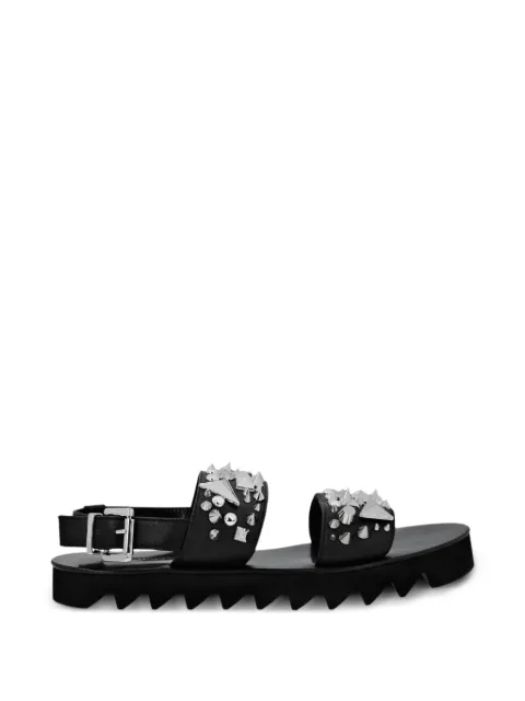 Philipp Plein studded leather sandals Black SABSWSA0472PLE010N
