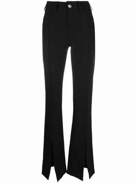 Philipp Plein Cody high-waisted trousers Black SABCWRT1085PTE003N