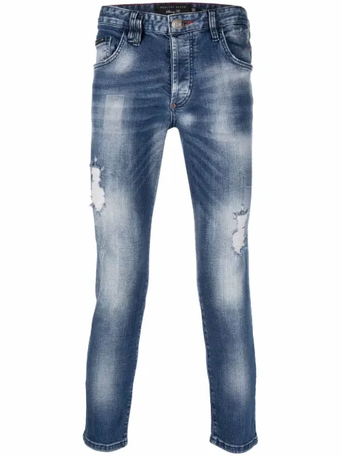 Philipp Plein super straight-cut jeans Blue SABCMDT2768PDE004N