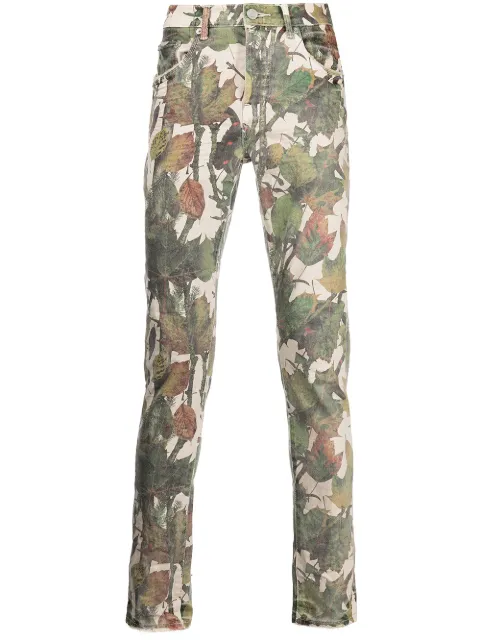Purple Brand camouflage-print denim jeans Multicolour P001CTS
