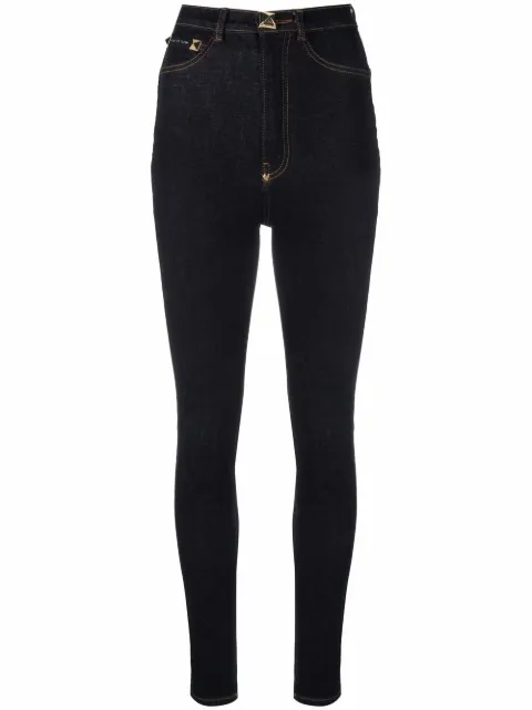 Philipp Plein super high waist jeggings Blue SABCWDT1874PDE004N