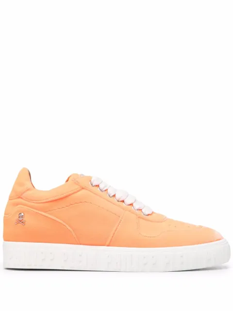 Philipp Plein King Power velvet sneakers Orange SABSWSC2341PTE003N