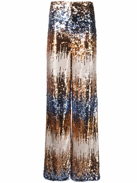 Philipp Plein Gothic Plein sequinned trousers Gold SABCWRT1086PTE003N
