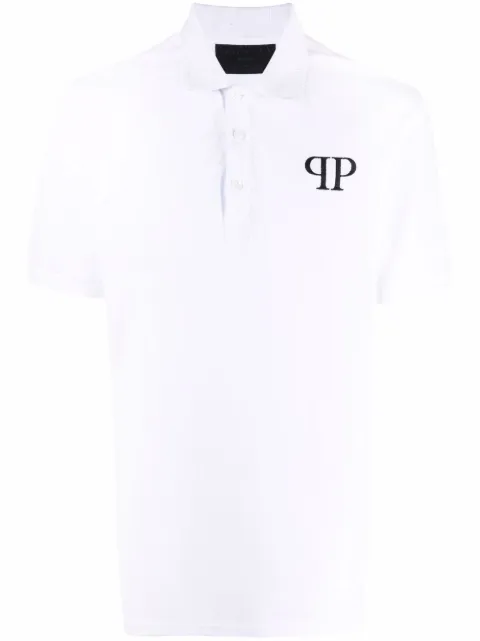 Philipp Plein Iconic Plein polo shirt White SABCMTK5489PJO002N