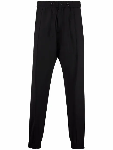 Philipp Plein skull-motif rhinestone track trousers Black SABCMJT1950PTE003N