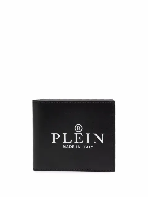 Philipp Plein logo-print bifold wallet Black SABAMVG0450PTE003N