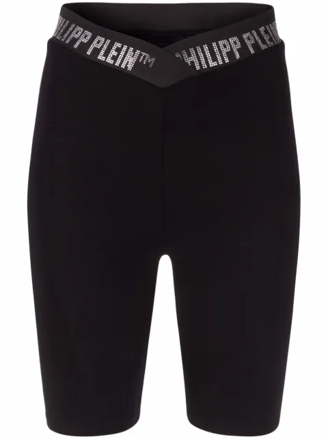 Philipp Plein Stones super high waist shorts Black SABCWJT1500PJO002N