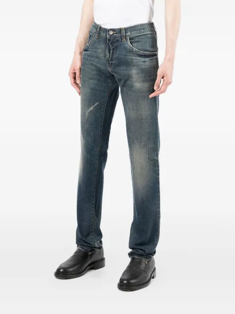 Dolce & Gabbana distressed slim-fit jeans Blue GY07CDG8CR7