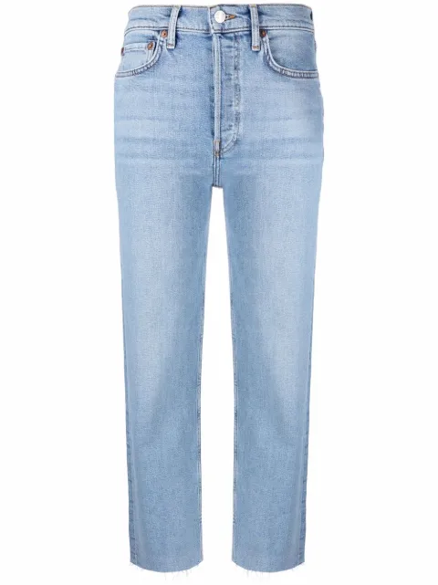 RE/DONE mid-rise straight leg jeans Blue 1903WSTV27E