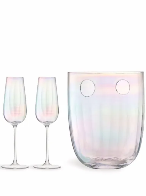 LSA International pearl champagne set White G170700916