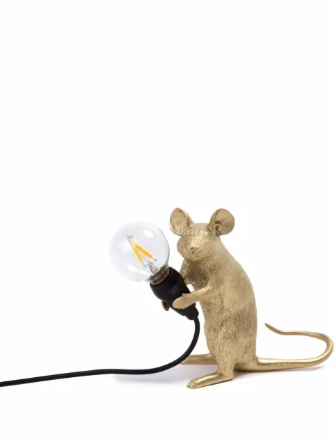 Seletti sitting mouse lamp Gold 15231