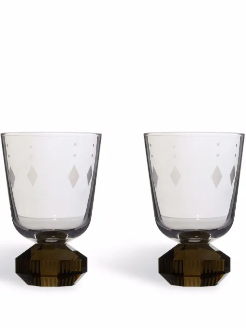 Reflections Copenhagen Chelsea set of two glasses Grey 339