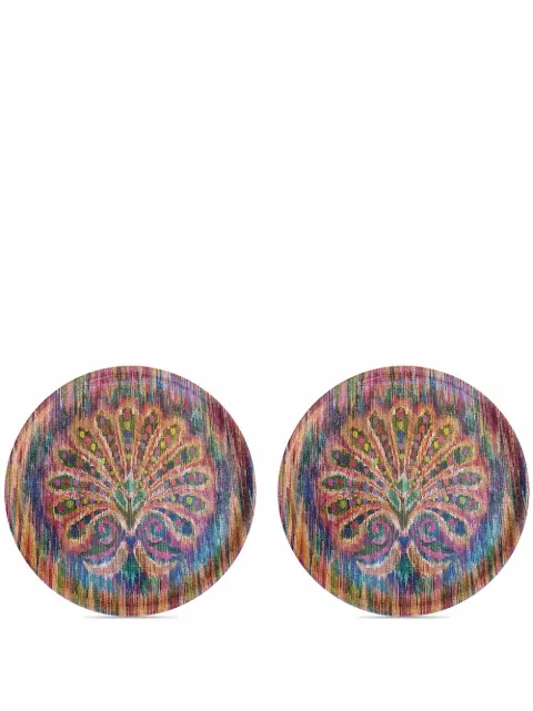 Les-Ottomans x Matthew Williamson Peacock tray set Multicolour MWW05