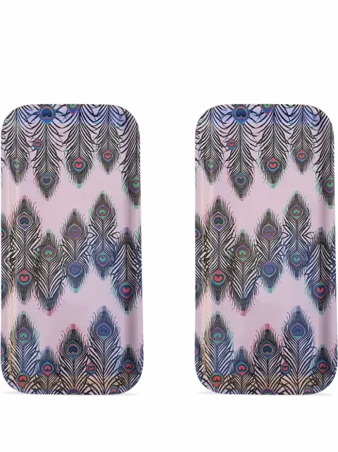 Les-Ottomans x Matthew Williamson peacock tray set Multicolour MWW03