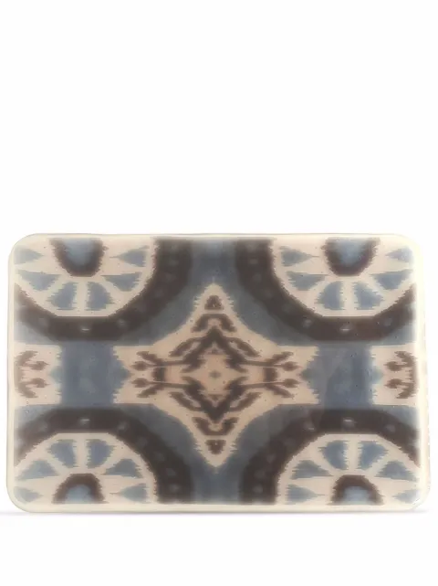 Les-Ottomans Ikat handmade tray Multicolour MIT02