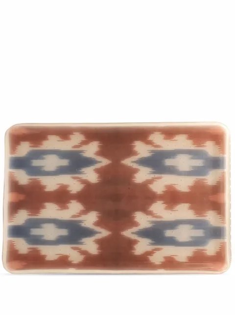 Les-Ottomans Ikat handmade tray Multicolour MIT01