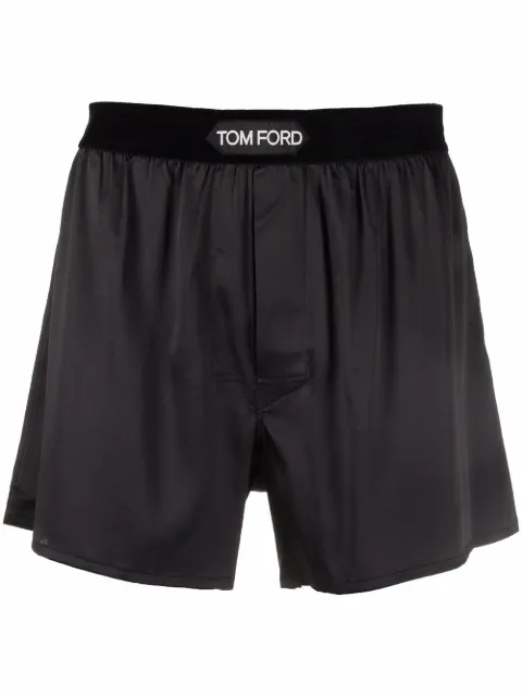 TOM FORD logo-patch boxer briefs Black T4LE41010