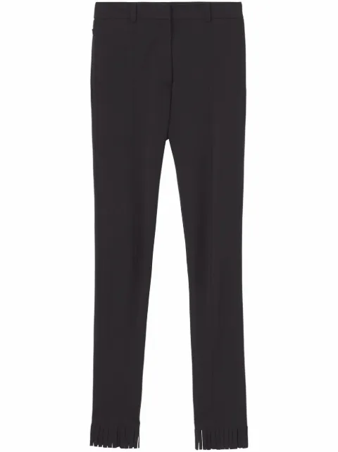 Burberry high-waisted fringed-edge leggings Black 8046451