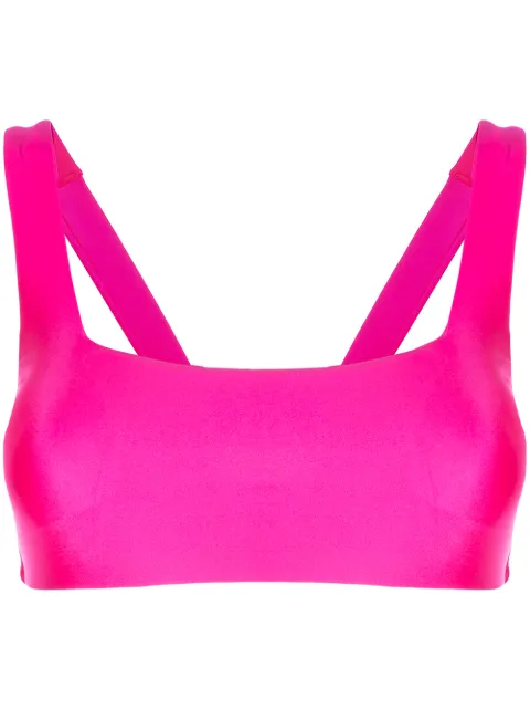 Duskii square neck bikini top Pink DLT21052P