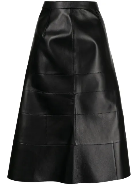 LOEWE high-waisted midi skirt Black S855Y20L04