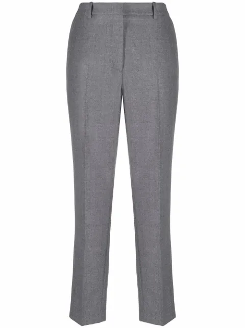 Incotex cropped straight leg trousers Grey 172832D1166