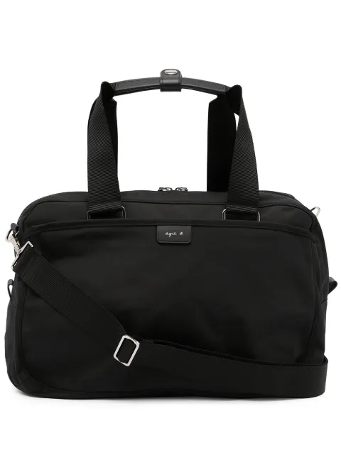 agnès b. logo tag small holdall Black O365VNR5
